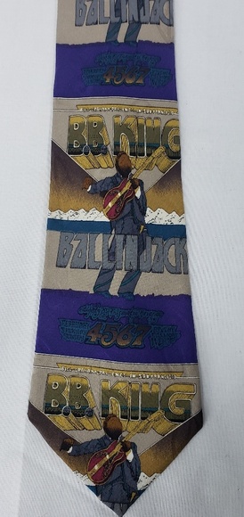 BB King Fillmore Poster Silk Tie - Picture 1 of 8